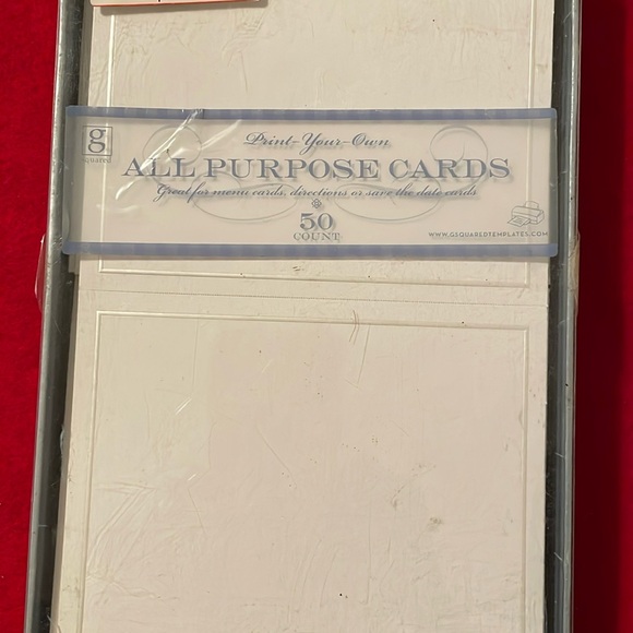 G Squared Print Your Own All Purpose Cards-50 All Purpose Cards & Envelopes - Picture 1 of 5